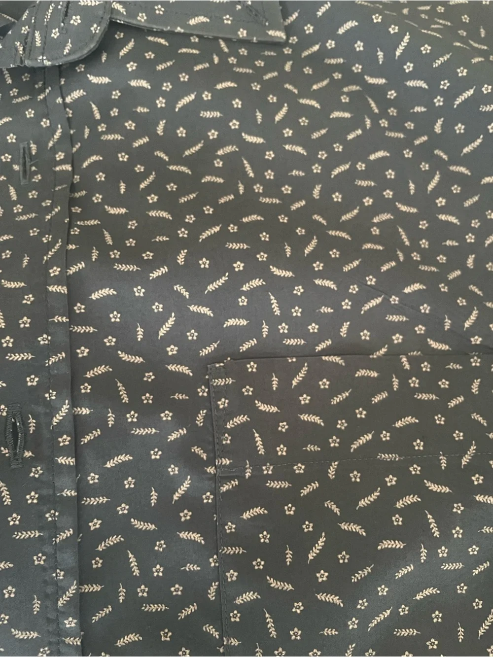 Banana Republic Navy Micro-Print Dress Shirt